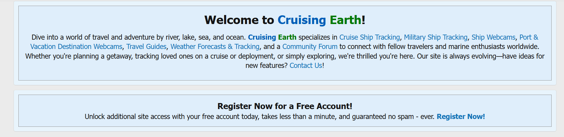 Welcome Banner - Click to Sign Up