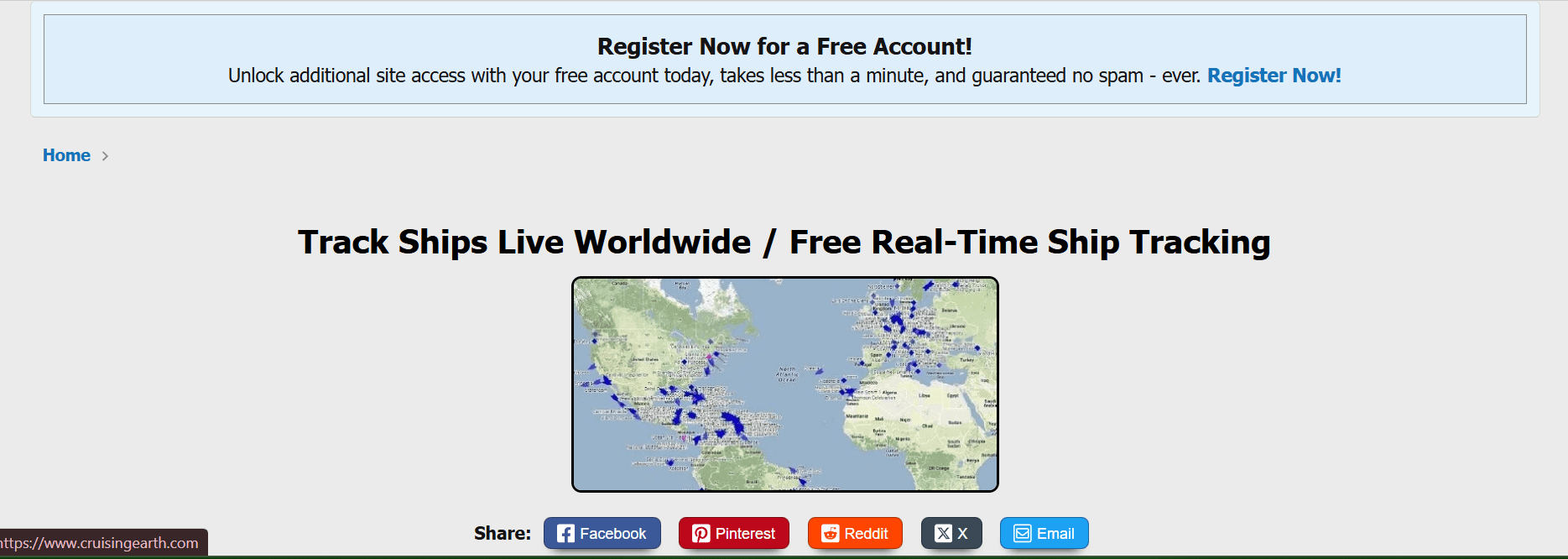 Live Ship Tracking Map